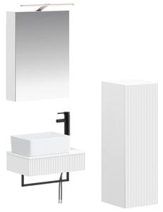 Fürdőszobai Szekrény Szett 4 pcs Fehér 50 x 14,5 x 70 cm