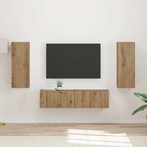 TV szekrény garnitúra 2 pcs Artisan tölgy Faanyag