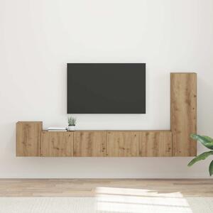 TV szekrény garnitúra 3 pcs Artisan tölgy Faanyag
