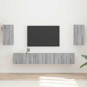 TV szekrény garnitúra 5 pcs Szürke Sonoma Faanyag