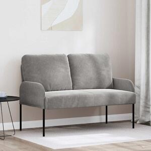 Kanapék párnával 110cm Világosszürke Furnér