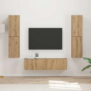 TV szekrény garnitúra 6 pcs Artisan tölgy Faanyag