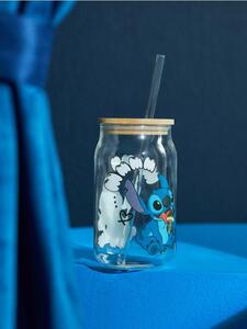 Sinsay - Üveg bögre fedéllel és szívószállal Stitch - többszínű