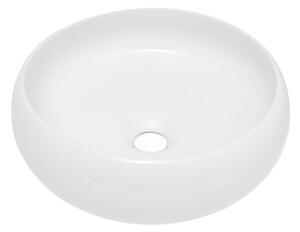 Mosdókagyló pultra SAT Feel szifon és keverő nélkül 36x36 cm fehér SATUMFEEL3636