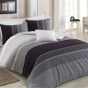 BedTex Pamut ágyneműhuzat Eifel szürke, 220 x 200 cm, 2 db 70 x 90 cm