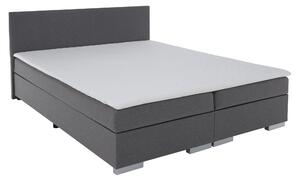 KONDELA Boxspring ágy, szürke, 160x200, ADARA