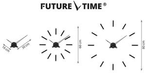Future Time FT9600SI Modular chrome Dizájner öntapadó óra, átmérő: 60 cm