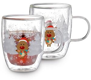 4Home Hot&Cool Mug Reindeer thermo pohár 270ml,2 db