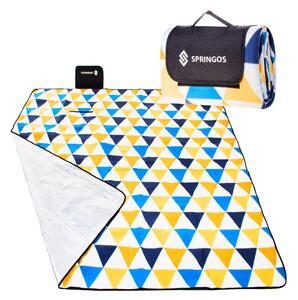 PreHouse Piknik takaró 200x200 háromszög - sárga-kék