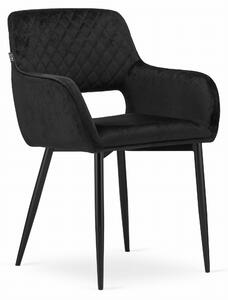 PreHouse AMALFI szék - fekete bársony