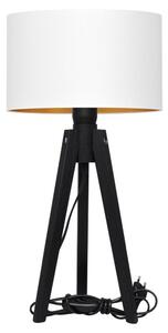 Helam Asztali lámpa ALBA 1xE27/60W/230V fehér/arany/fenyő HE1519