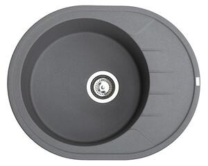 Venera M Metalac 372991 Gránit Mosogatótálca - Extra mély, Csepegtetőtálcás, Design, Grafit
