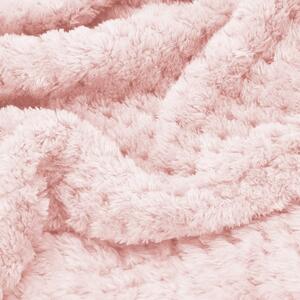 PreHouse Kétoldalas plüss takaró 200 x 220 cm - világos rózsaszín