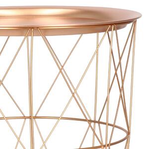 PreHouse Dohányzóasztal rózsaszín arany színben - 40 cm