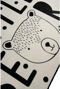 Bear fekete-fehér csúszásgátlós gyerekszőnyeg, 100 x 160 cm Conceptum Hypnose