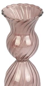 Swirl barna üveg gyertyatartó, magasság 17 cm - PT LIVING