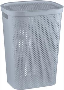 CURVER INFINITY DOTS - Műanyag szennyestartó 59L szürke