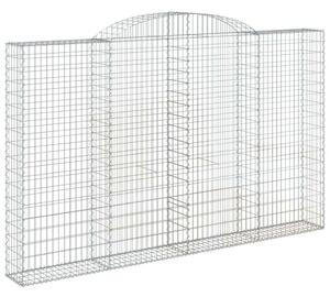 Íves horganyzott vas gabion kosár 300 x 30 x 180/200 cm