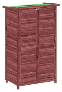 Fenyőfa Kerti Szerszámtároló - Mokka - 83x57x140 cm