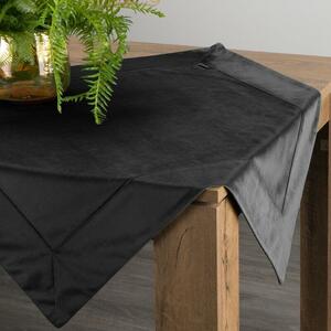 Fekete asztalterítő 85x85 cm bársony