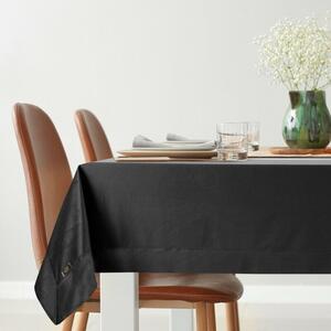 Egyszínű bársony asztalterítő Fekete 145x260 cm