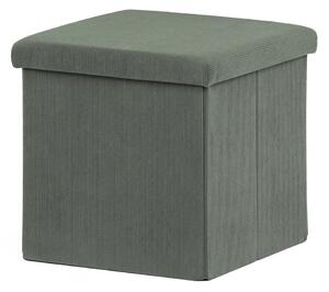 Zsámoly Tárolóval Zöld Kordbársony. TAB-471