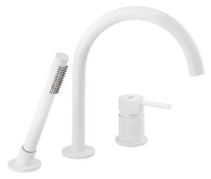 Rea Lungo, 3 lyukú kádcsaptelep kézi zuhannyal, 275 mm, fehér, REA-B2261