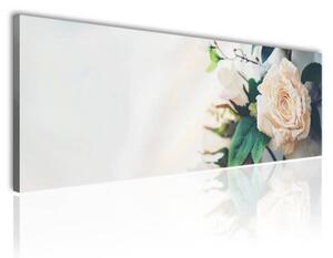 120x50cm - Egy csokor rózsa vászonkép