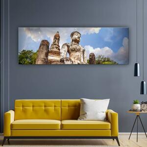 120x50cm - Meditáló Buddha vászonkép