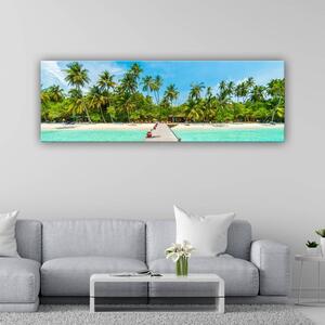 120x50cm - Út a paradicsomba trópusi szigetek vászonkép