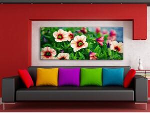 120x50cm - Virág szépség vászonkép