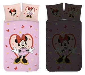 Foszforeszkáló Minnie egér ovis ágynemű