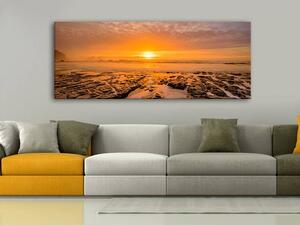 120x50cm - Izzó naplemente vászonkép