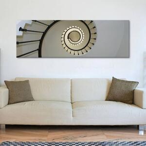 120x50cm - Művészi csigalépcső vászonkép
