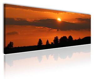 120x50cm - Bújócska naplemente vászonkép
