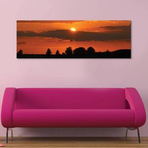 120x50cm - Bújócska naplemente vászonkép