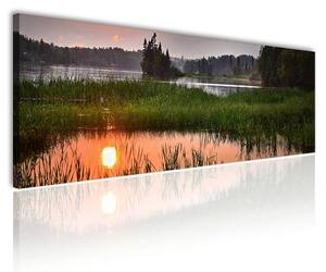 120x50cm - Nyugodt naplemente vászonkép