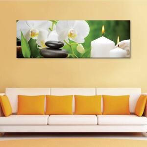 120x50cm - Fehér orchidea feng shui vászonkép