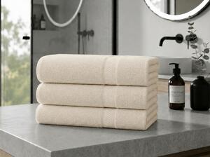 CLARYSSE ELEGANCE törölköző 60x110 cm krémszínű, 100% pamut