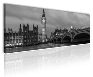 120x50cm - Big Ben szürke árnyalat vászonkép
