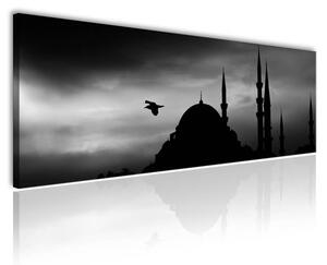 120x50cm - Mecsetek sziluett vászonkép
