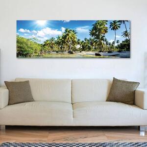 120x50cm - Pálmafák erdő vászonkép