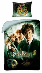 Harry Potter ágyneműhuzat és gumis lepedő szett sárga team