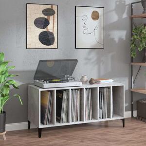 Betonszürke szerelt fa hanglemezszekrény 100 x 38 x 48 cm