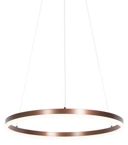 Design hanglamp brons 60 cm incl. LED 3 staps dimbaar - Anello