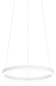 Design hanglamp wit 40 cm incl. LED 3 staps dimbaar - Anello
