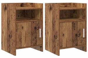 Éjjeliszekrények 2 pcs Antik Fa 40 x 36 x 60 cm Szerelt Fa