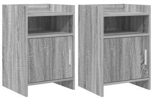 Éjjeliszekrények 2 pcs Szürke Sonoma 40 x 36 x 60 cm Szerelt Fa