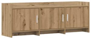 TV szekrény 130 x 33 x 47 cm Kézműves Tölgy Szerelt Fa