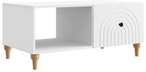 Dohányzóasztal Fehér 90 x 50 x 40 cm Szerelt Fa